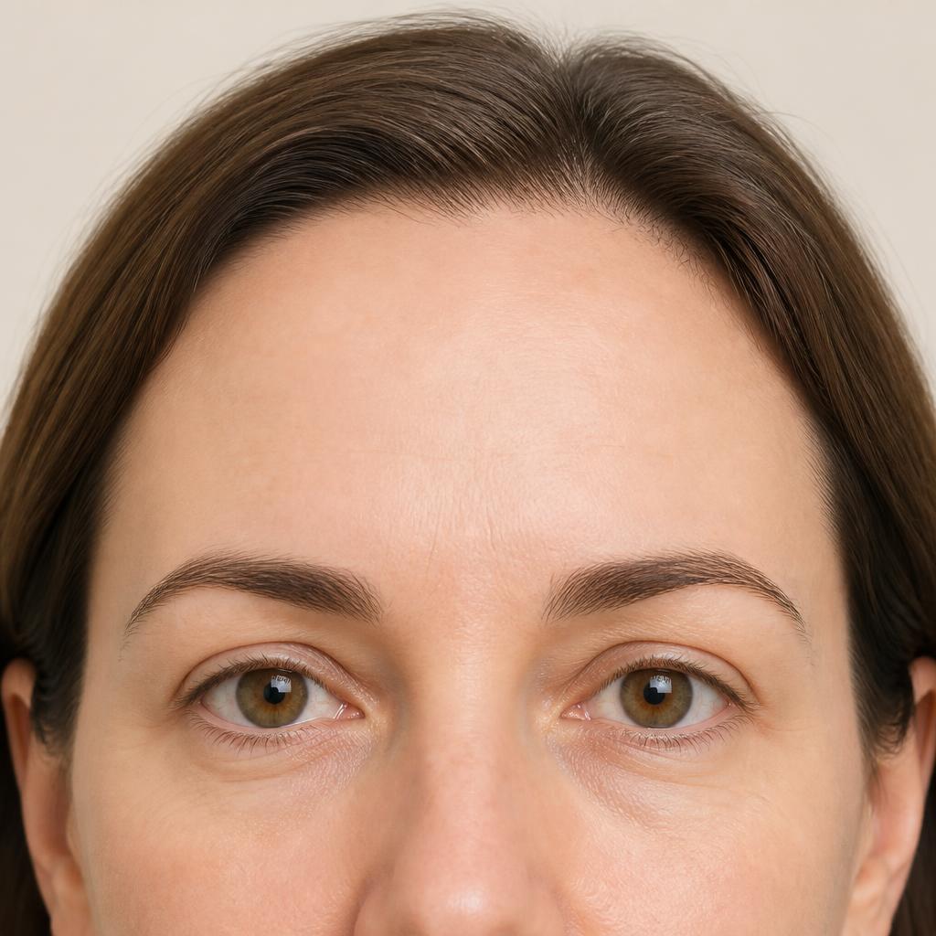 Forehead lines — after treatment at Impact Medical Cosmetics