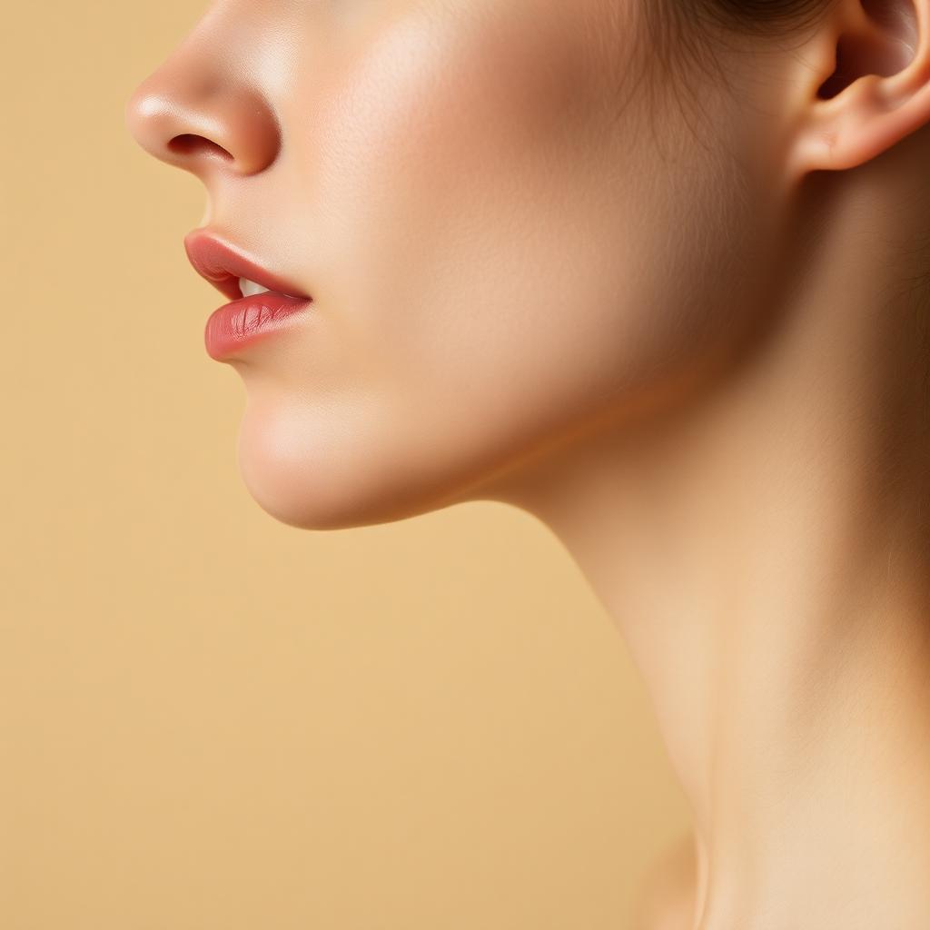Jawline slimming — before treatment at Impact Medical Cosmetics